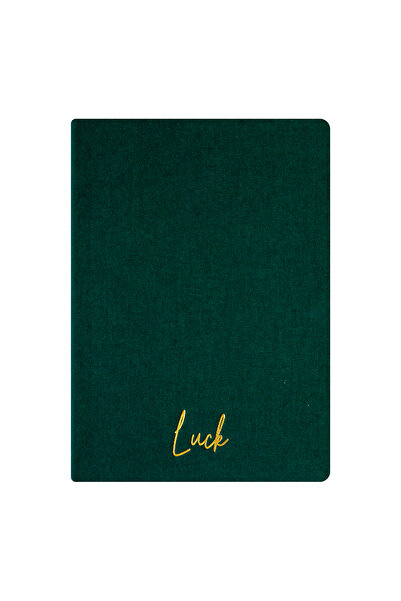 Kum Yayınevi Luck Notebook - Linen Hard Cover - Lined 192 Pages – 15X21.3Cm -...