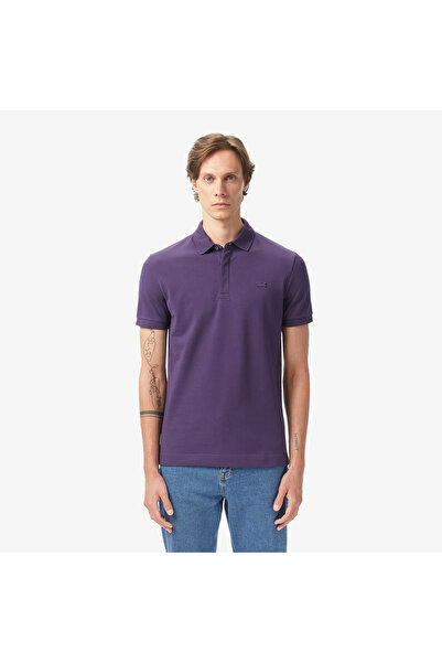 Lacoste Erkek Regular Fit Mor Paris Polo