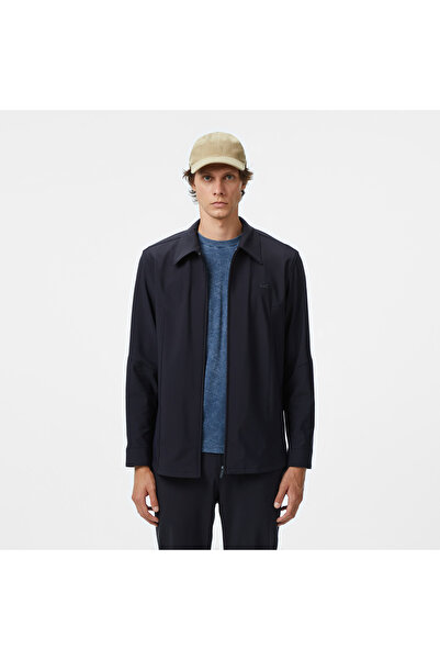 Lacoste Erkek Regular Fit Fermuarlı Lacivert Dış Gömlek