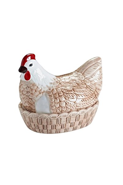 Mason Cash Rustic Chicken Shaped Storage Container Coffee