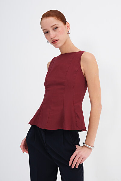 Addax Crew Neck Sleeveless Blouse A17776