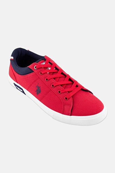 U.S. Polo Assn. Men Lace Up Casual Shoes, Red