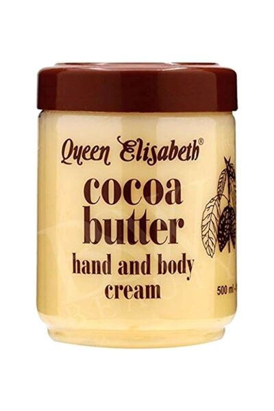 Queen Elizabeth كريم زبدة الكاكاو لليدين والجسم 500 مل