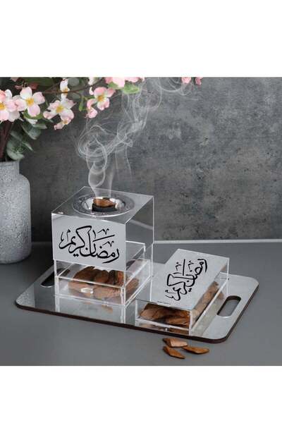 Story of candle Incense Burner with Storage Box and Tray - Ramadan Kareem