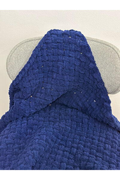 Raha Butik Alize Yumuşacık Örgü Bebek Battaniyesi-Lacivert
