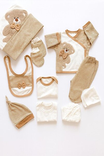 BYS BABY FASHION طقم ملابس أطفال حديثي الولادة مكون من 10 قطع مصنوع من القطن ...