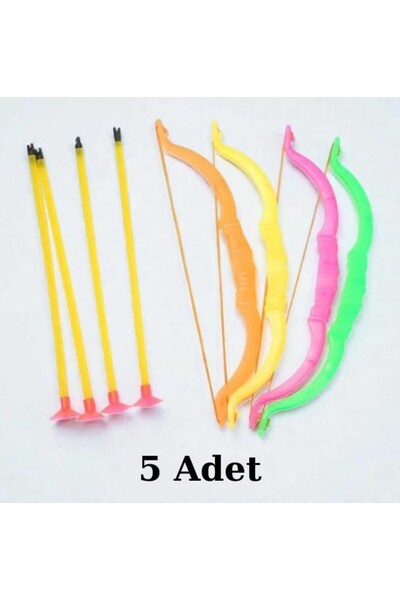 Nostaljik Lezzetler Plastik Ok Yay Seti (5 Adet)
