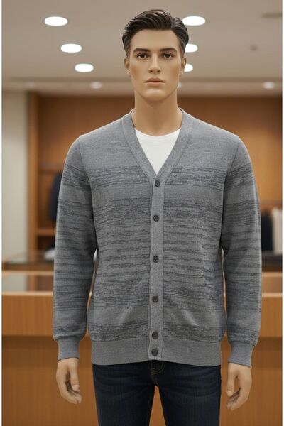 BALCI erkek dügmeli selanık kumaş hırka diorise