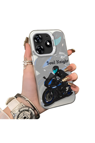 ucuc حافظة تكنو سبارك 10 برو 4G متوافقة مع الحافة السيليكونية الصلبة والظهر ا...