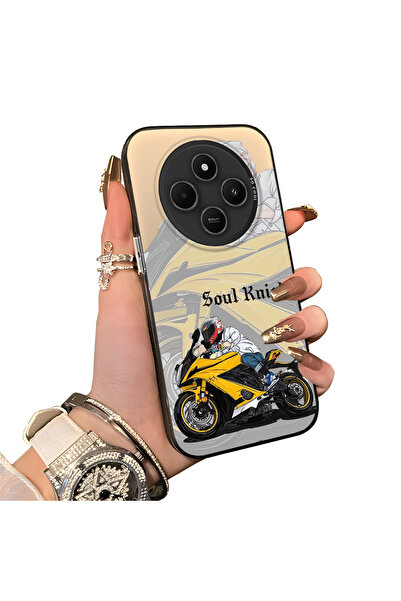 ucuc جراب هاتف شاومي ريدمي 14C متوافق مع شبكة الجيل الرابع، مصنوع من السيليكو...