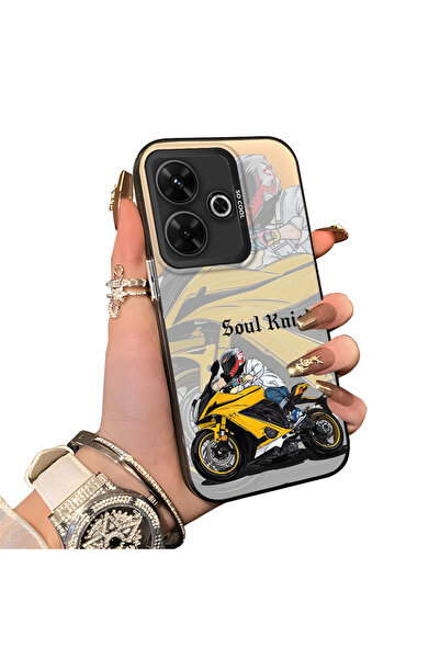 ucuc حافظة Xiaomi Poco M6 4G متوافقة مع الحافة السيليكونية الصلبة والمضادة لل...