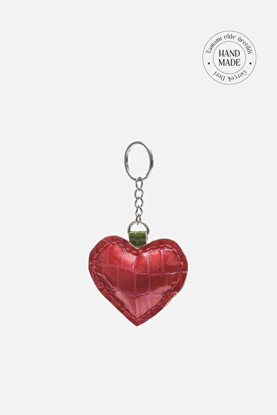 Bestyle Breloc special de Crăciun, realizat manual, cu inimă verde și roșu