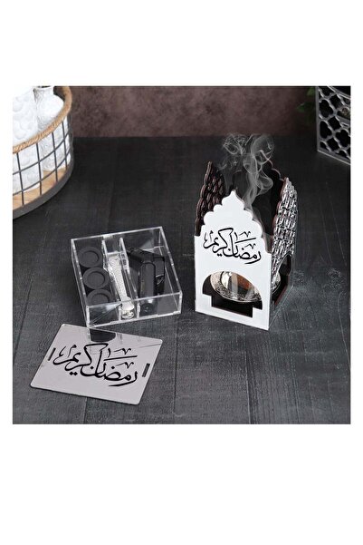 Story of candle Islamic Decorated Incense Burner with Storage Box
