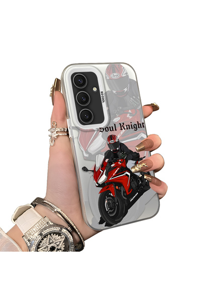 ucuc حافظة سامسونج جالاكسي S24 بلس المتوافقة مع الحافة السيليكونية الصلبة وال...