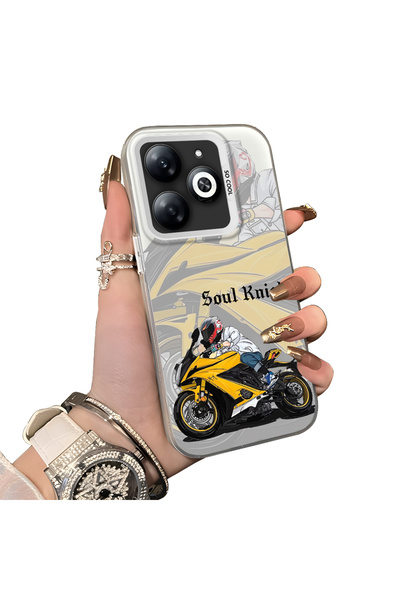 ucuc حافظة Infinix Hot 40i متوافقة مع الحافة السيليكونية الصلبة المقاومة للسق...