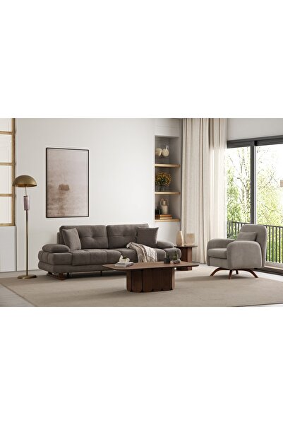 Evondi Viyana 3’lü Kanepe – Yataklı, Bazalı, Kol Mekanizmalı, Silinebilir Kum...