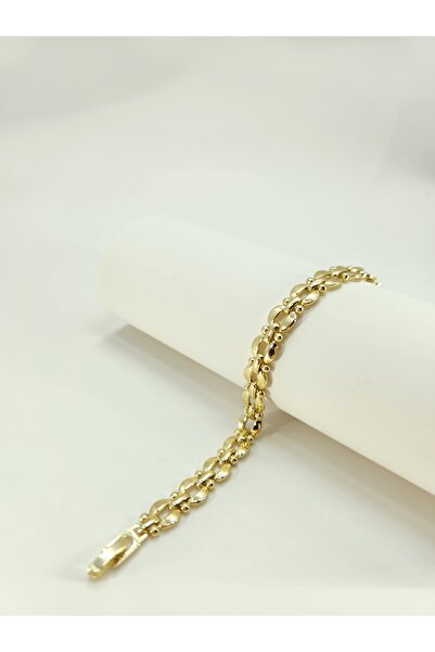 XUPING JEWELRY Yuvarlak Top Detaylı Zincir Bileklik | 14K Altın Kaplama Xupın...