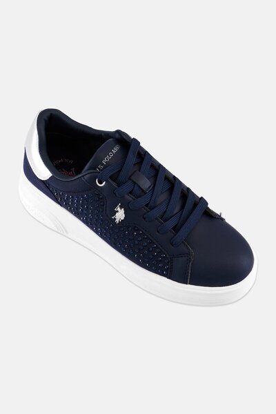 U.S. Polo Assn. Women Lace Up Sneakers, Navy