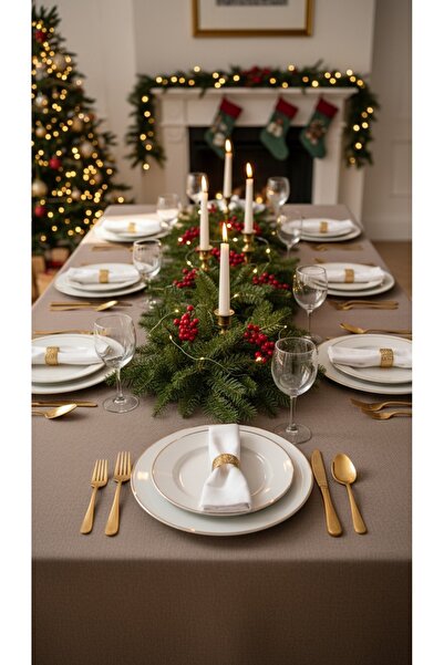 kesenegore Premium Duck Fabric Stain Resistant, Thick Textured Tablecloth for...