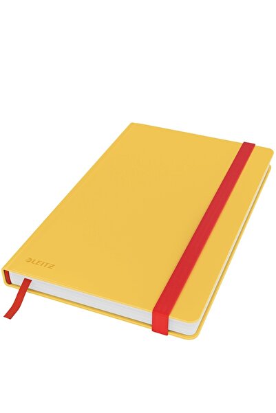 Leitz Cosy office notebook, laminated, hard cover, FSC, recyclable, A5, 80 sheets, dictando, yellow