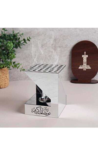 Story of candle Acrylic Incense Holder with Ramadan Kareem Design