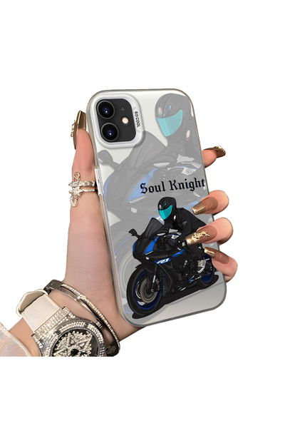 ucuc iPhone 11 Compatible Silicone Edge Hard Back Anti-Fall Case Racing Car S...