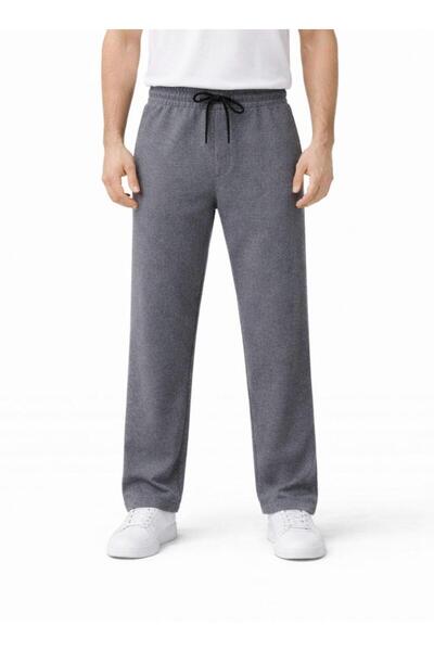 AXXEL Men's Gray Melange Sweatpants Wide Leg-P2264