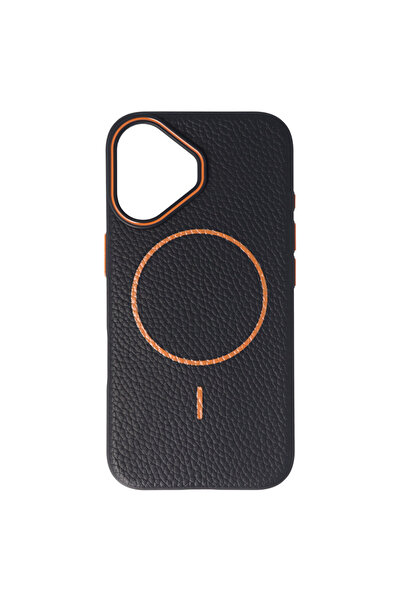 SEP Toc Luxury Leather Magsafe Apple iPhone 16 Negru