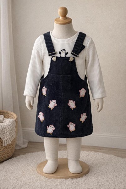 ASLAN MODA GİYİM ASLAN MODA 2-5 YAŞ KIZ KADİFE JİLE TAKIM