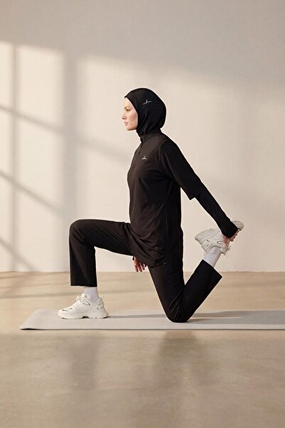 Haşema Μαύρο μπλουζάκι προπόνησης με λεπτομέρεια κοπής με λέιζερ Active H-Per...