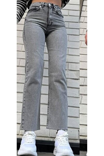 MADAME MELEK Zr Model Cut-Out Palazzo Jeans Wide Leg Jeans