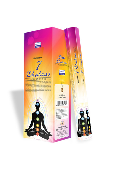 Darshan Incense 7 Chakras Tütsüsü