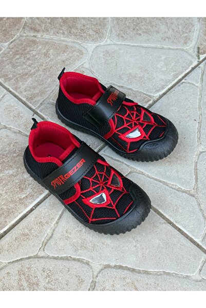 ÇOCUKÇA MODA Spider Kindergarten Nursery Home Boys' Non-Slip Sole Cotton Lined Slippers Shoes
