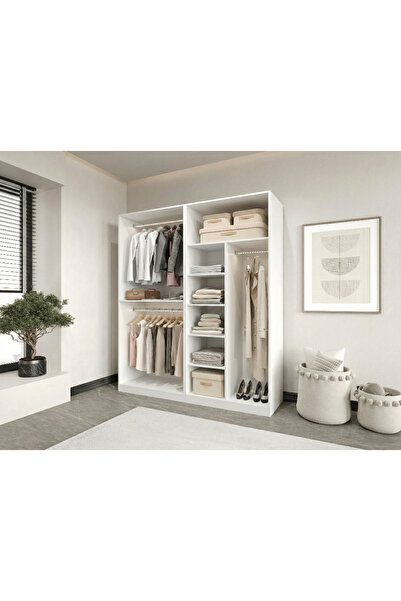 CANBAZ FURNİTURE Esla modüllü 4 kapaklı %100 MDF (KURULUM DAHİL)