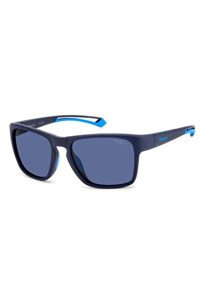 Polaroid Rectangular Sunglasses PLD 7052/S Blue 45