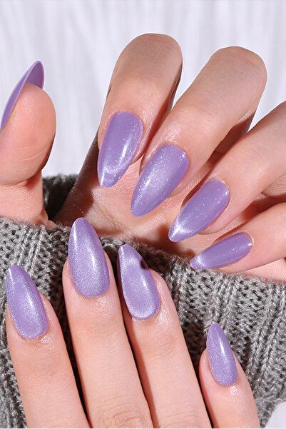 Dvl Kedi Gözü 30 adet Takma Tırnak - Cat Eyes (Yansımalı) Kendinden Yapışkanl...