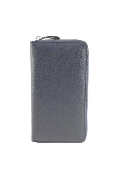 OEM Women's wallet made of genuine leather B05, navy blue