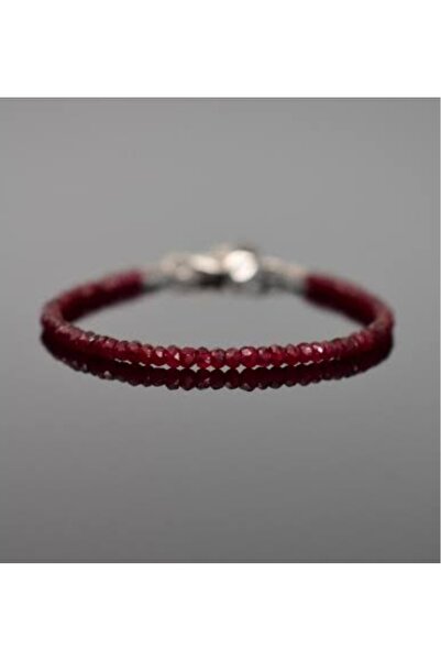 CessNova Sertifikalı Orijinal Faset Kesim 3 mm Yakut Bileklik