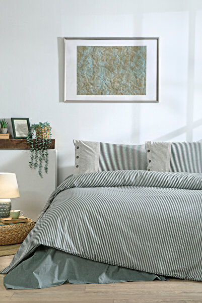 Özdilek Natural Line King Size Nevresim Takımı Yeşil