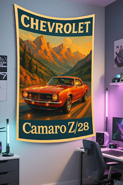 RUGRUMBA Tapiserie pentru gamer – tematică auto, țesătură de calitate, tapise...