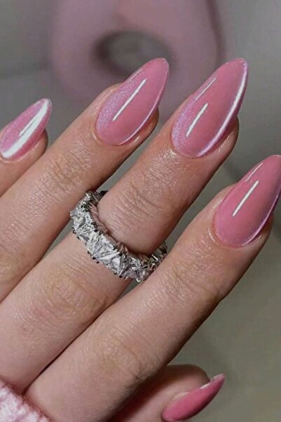 Dvl Kedi Gözü 30 adet Takma Tırnak - Cat Eyes (Yansımalı) Kendinden Yapışkanl...