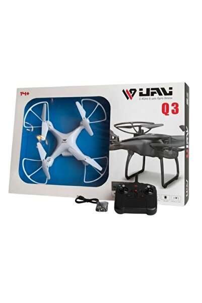 Premium طائرة درون بيضاء رباعية المراوح تعمل بالتحكم عن بعد - لعبة طيران مستقرة بتردد 2.4 جيجاهرتز