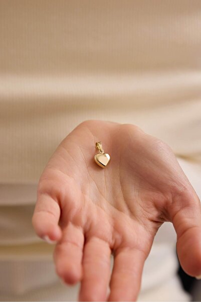 Tufanlar Kuyumculuk 14 Ayar Kalp Altın Kolye Ucu