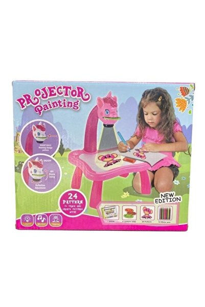 Premium طاولة رسم مزودة بجهاز عرض للأطفال - طاولة فنية ورسم