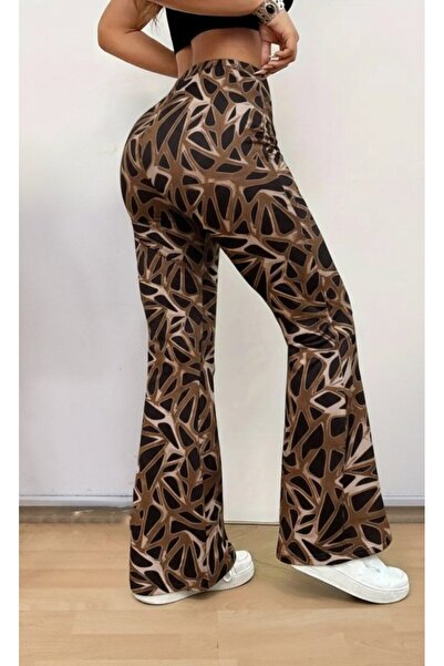 Kanonik Education Women's High Waist Camouflage Patterned Diver Leggings