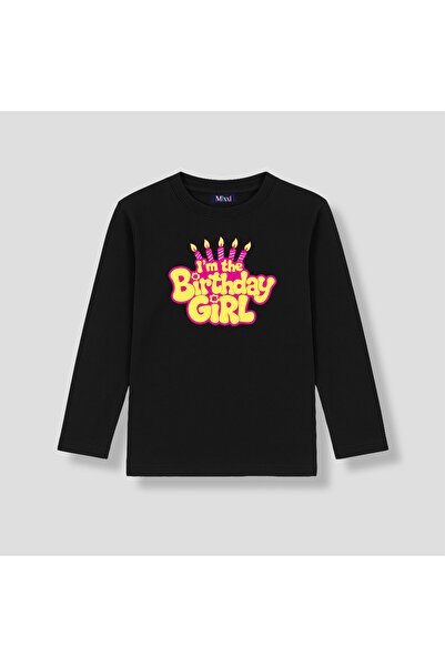 mixxi fashion تي شيرت للفتيات بأكمام طويلة من Birthday Girl Happy Birthday Iy...