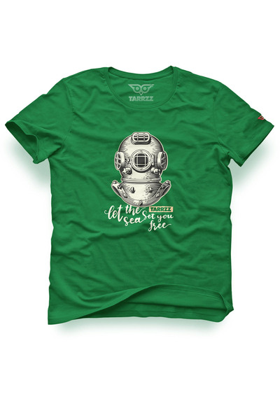 Tarrzzcom تي شيرت بتصميم للجنسين - غواص قديم