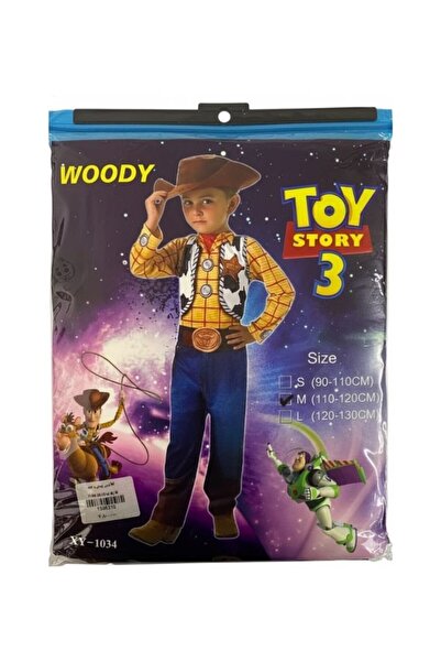 Premium زي وودي راعي البقر للأطفال من فيلم حكاية لعبة – أصفر