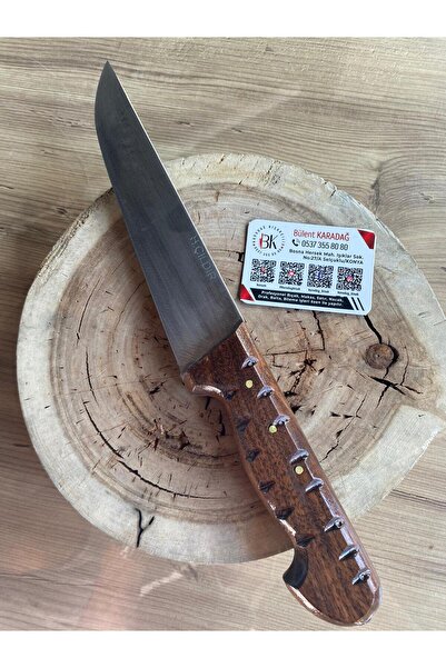 Karadağ 🔪 HALİL ÇILDIR Kasap Bıçağı 14 cm – El Yapımı Paslanmaz Çelik Profes...