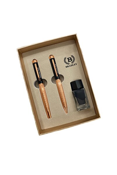 PİGADO İsme Kişiye Özel Bradley Pistonlu Dolma ve Tükenmez Kalem Seti